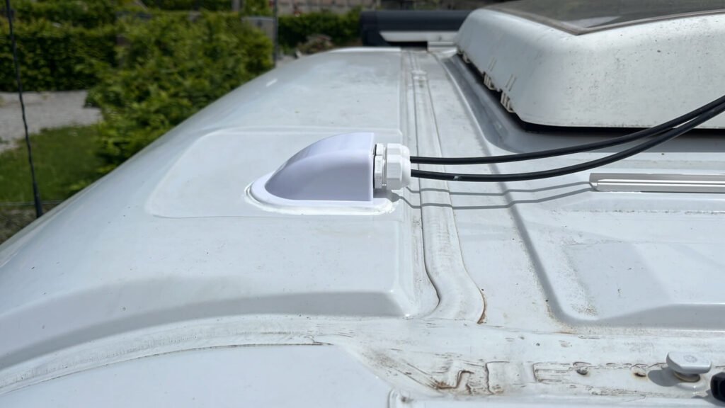 Solaranlage Kabel-Installation Camper